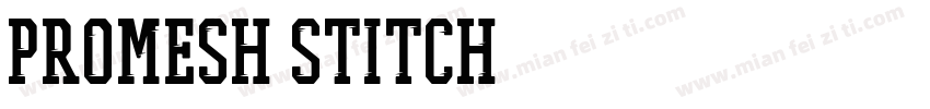 PROMESH Stitch字体转换